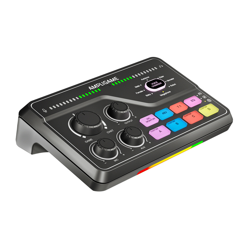 Fifine SC8 RGB gaming mixer (μαύρο)