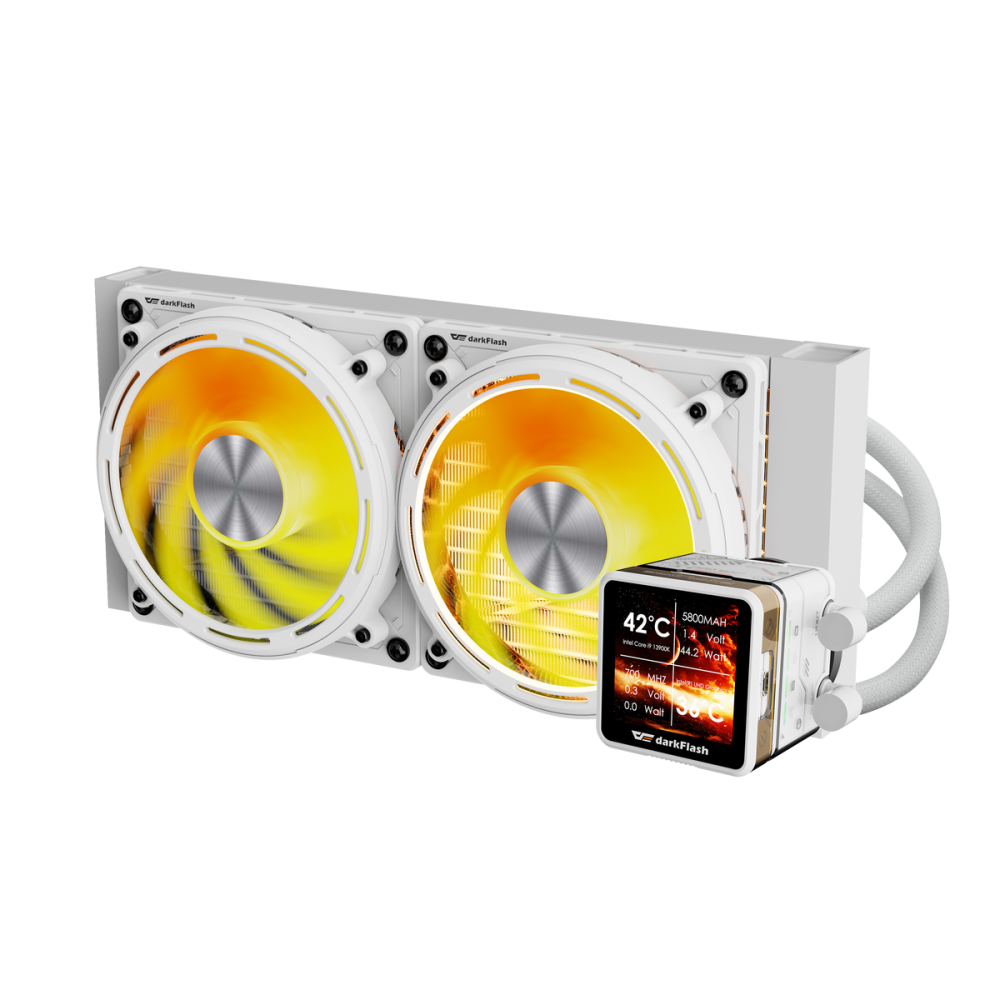 DarkFlash Water Cooler DE240 White