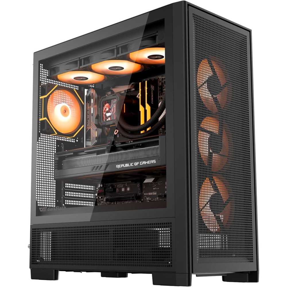 DarkFlash computer case AIRNOVA Black (+3 fans)