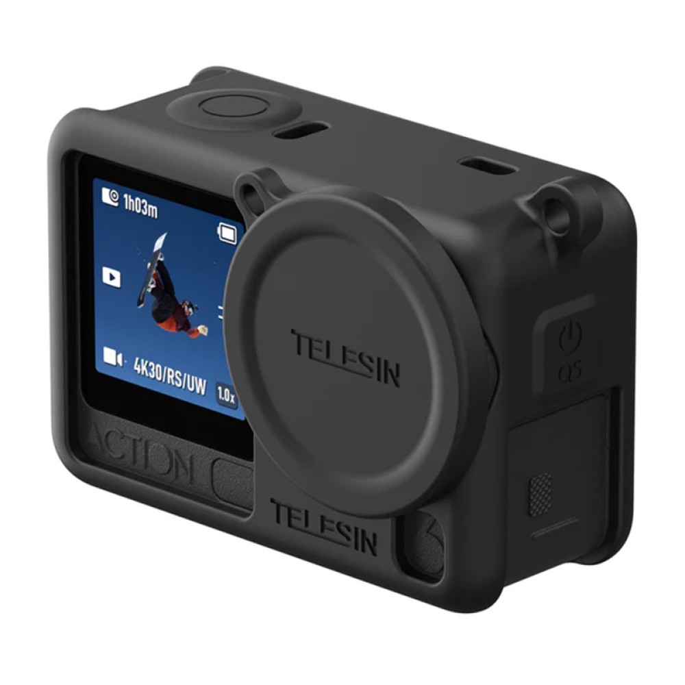 Προστατευτική θήκη σιλικόνης Telesin για DJI Osmo Action 6 (Μαύρο)