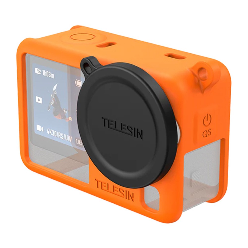 Προστατευτική θήκη σιλικόνης Telesin για DJI Osmo Action 6 (πορτοκαλί)