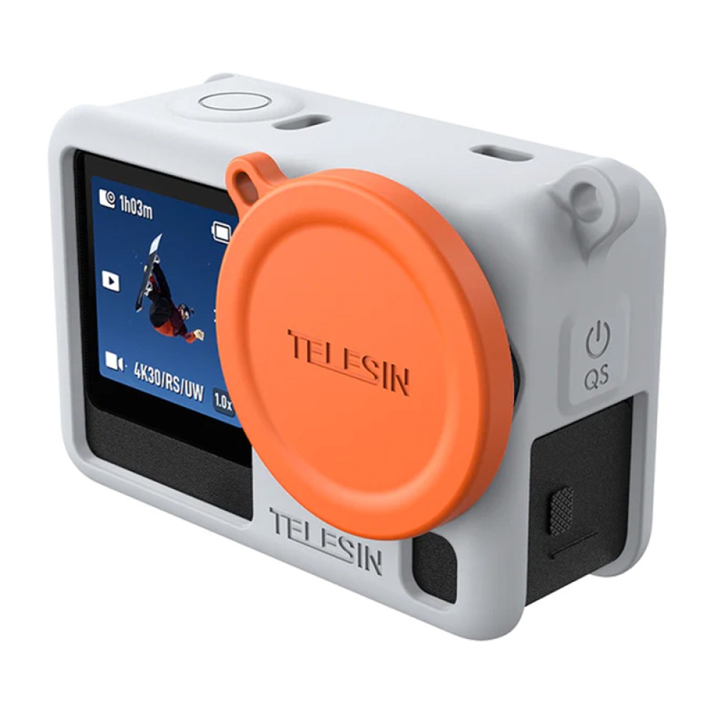 Προστατευτική θήκη σιλικόνης Telesin για DJI Osmo Action 6 (γκρι)