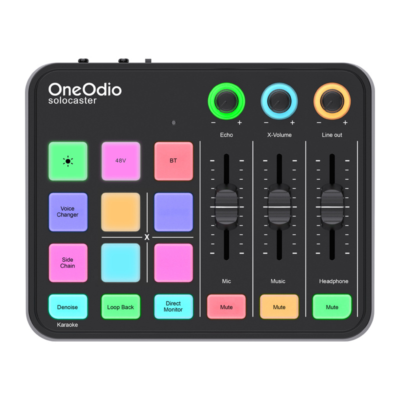 OneOdio Solocaster Audio Mixer και κάρτα ήχου
