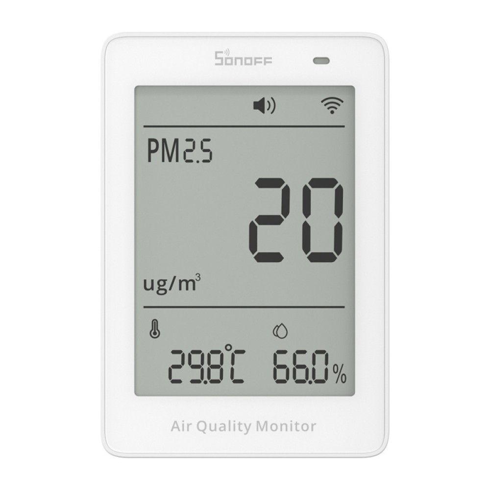 Sonoff AirGuard PM2.5 SAWF-07P WiFi LCD Οθόνη παρακολούθησης ποιότητας αέρα