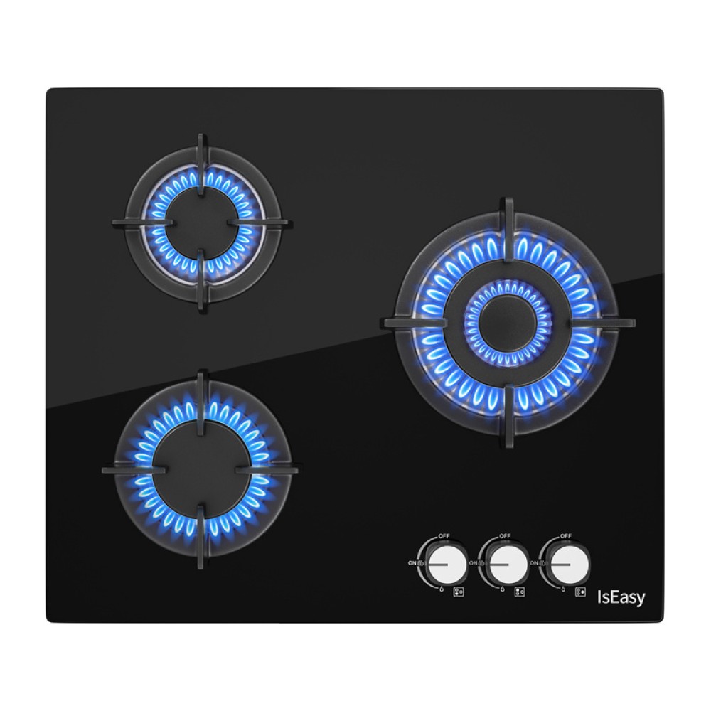 ISEASY MGBG-603S2R Κουζίνα αερίου με 3 εστίες