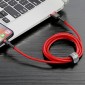 Baseus Cafule USB Lightning cable 2.4A 1m (black + red)