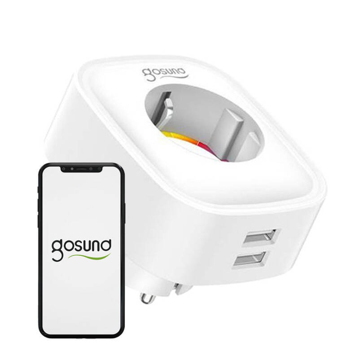 Smart plug WiFi Gosund SP112 2xUSB, Tuya
