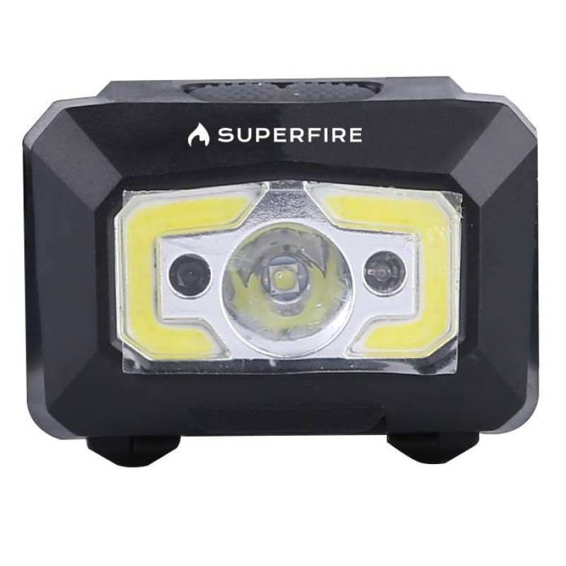 Φακός κεφαλής Superfire X30 – 340 lm, USB, 5 λειτουργίες, 130 μ.