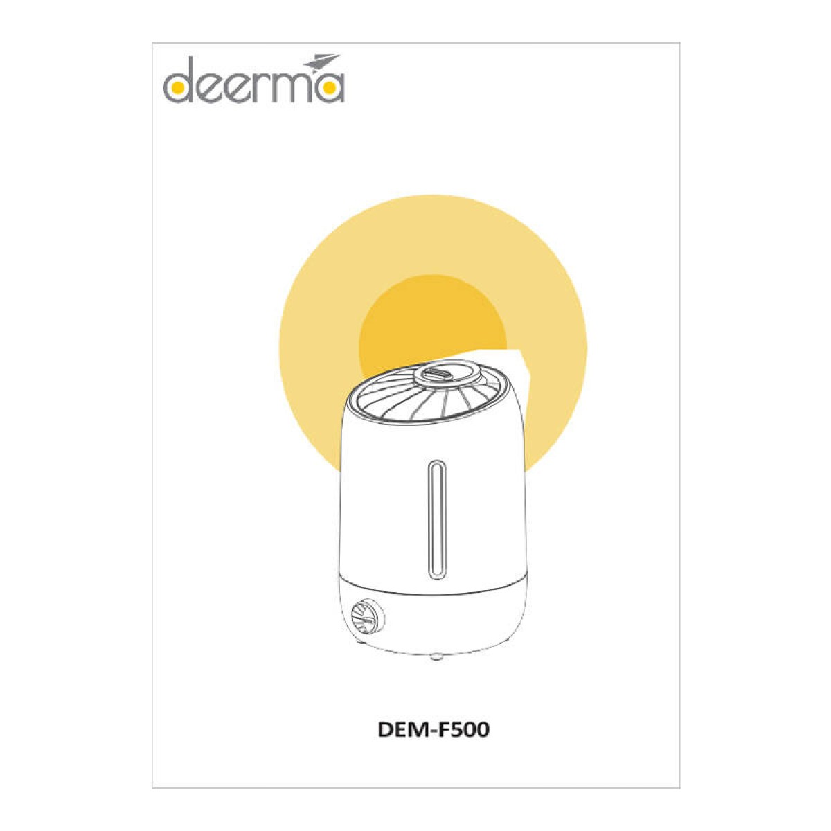 Deerma Υγραντήρας Αέρα Ultrasonic F500 (Λευκό)
