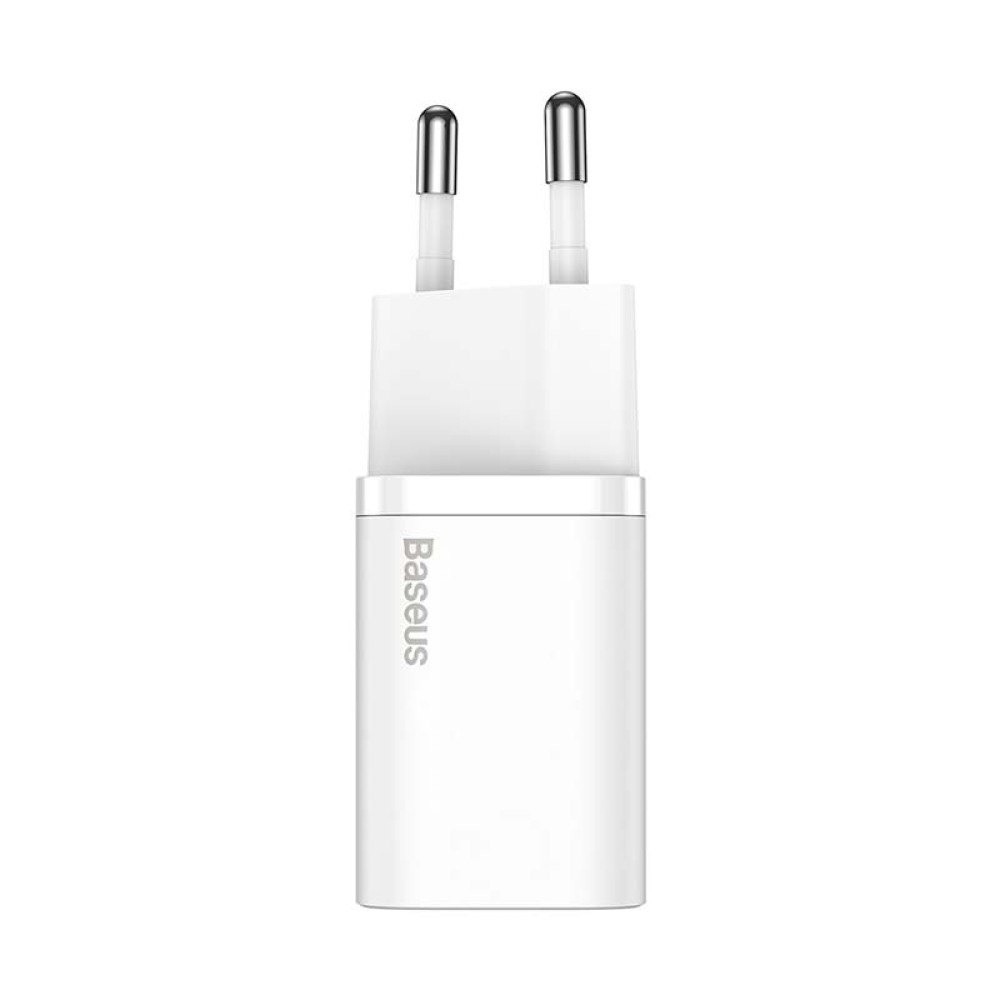 Baseus Γρήγορος Φορτιστής Super Si 1C 20W (Λευκό)