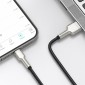 USB cable for Lightning Baseus Cafule, 2.4A, 1m (black)