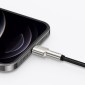 USB cable for Lightning Baseus Cafule, 2.4A, 1m (black)