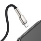 USB cable for Lightning Baseus Cafule, 2.4A, 1m (black)