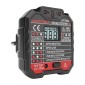 Habotest Tester Πριζών με Ψηφιακή Οθόνη HT106D (Μαύρο)