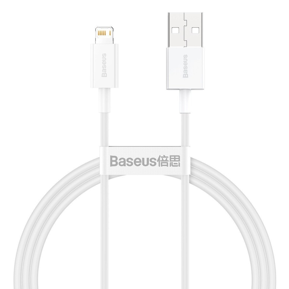 Baseus Καλώδιο USB σε Lightning Superior Series, 2.4A, 1m (Λευκό)