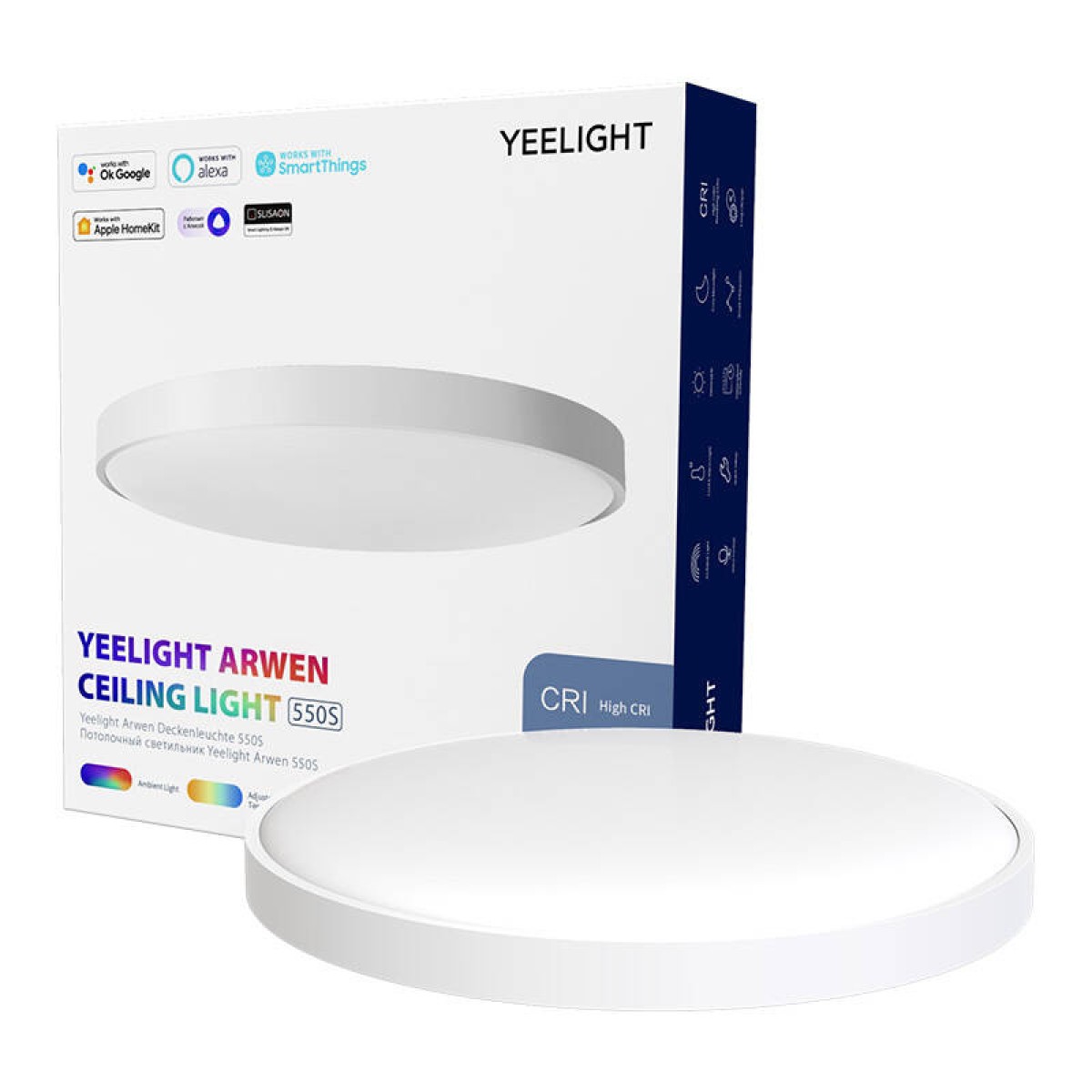 Yeelight Φωτιστικό/Πλαφονιέρα Οροφής Arwen 550S (Λευκό)