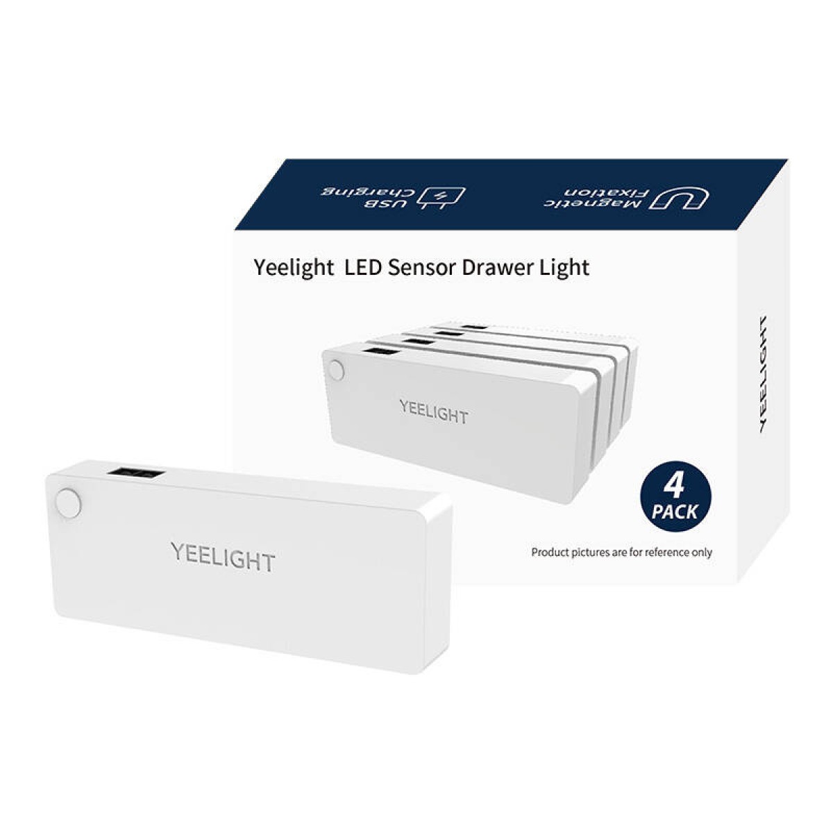 Yeelight Φωτιστικό Συρταριού/Ντουλαπιού LED με Αισθητήρα Κίνησης 4τμχ (Λευκό)