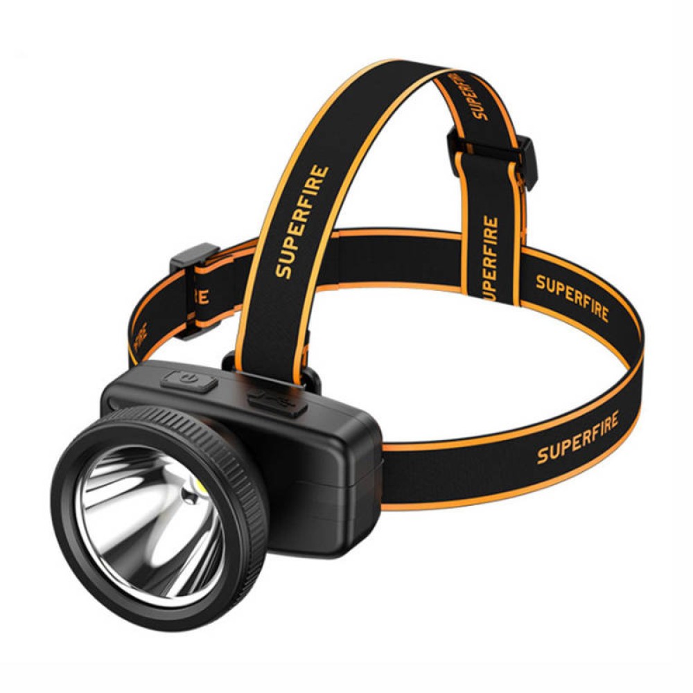 Φακός κεφαλής Superfire HL55 – 150 lm, USB-C, 4 λειτουργίες, 270 μ.