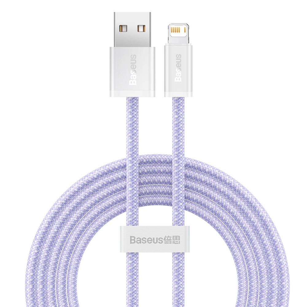 Baseus Καλώδιο USB σε Lightning Dynamic Series, 2.4A, 2m (Μοβ)