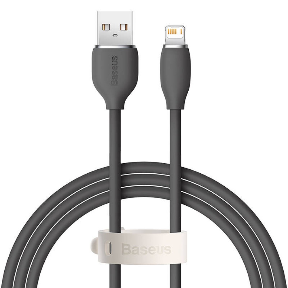 Καλώδιο USB do Lightning Baseus Jelly, 2,4A 1,2m (czarny)