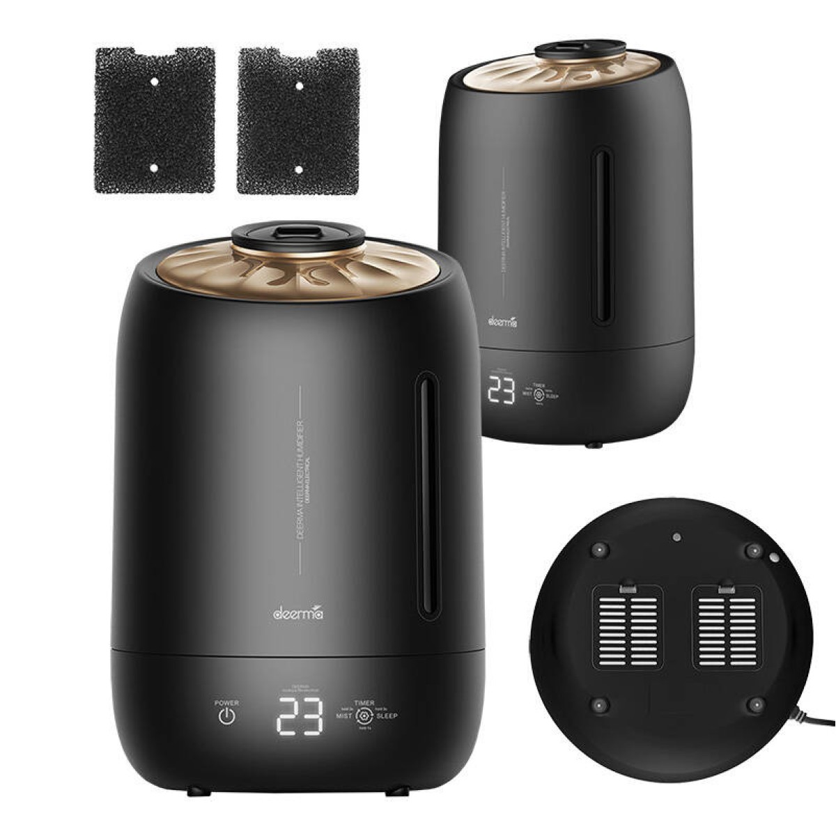 Deerma Υγραντήρας Αέρα Ultrasonic F600 (Μαύρο)