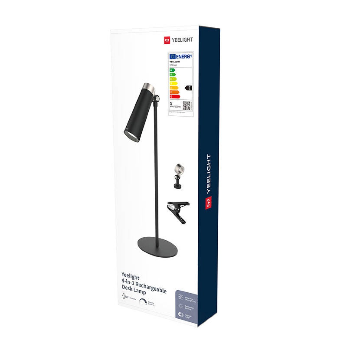Yeelight Επαναφορτιζόμενο Φωτιστικό Γραφείου 4 σε 1 (Μαύρο)