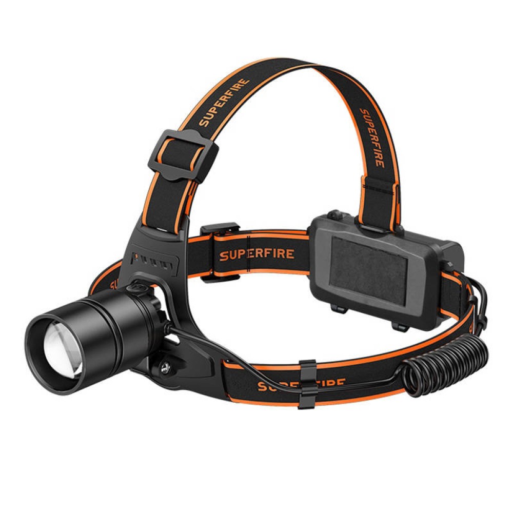 Φακός κεφαλής Superfire HL71 – 500 lm, USB, 5 λειτουργίες