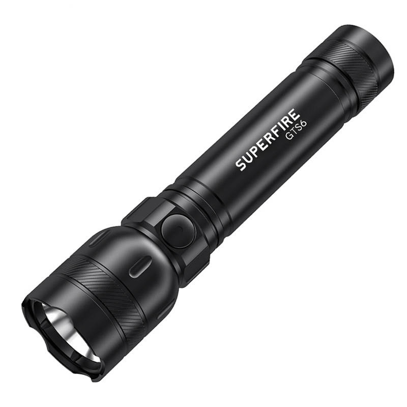 Φακός Superfire GTS6 – 360 lm, USB-C, 7W, 5 λειτουργίες, 150 μ.