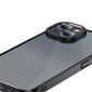 Baseus Glitter Transparent Case and Tempered Glass set for iPhone 14 Plus (black)