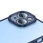 Baseus Glitter Transparent Case and Tempered Glass set for iPhone 14 Plus (blue)
