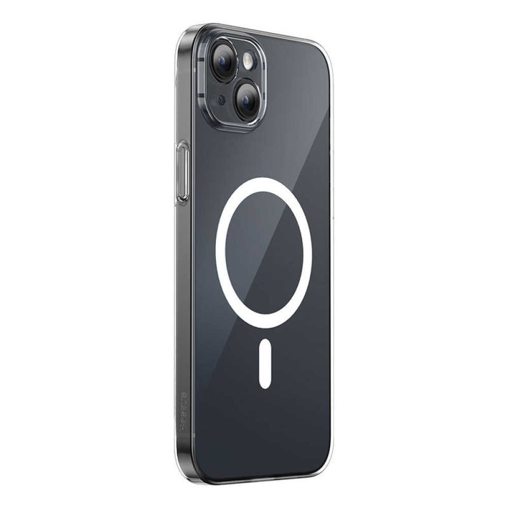Baseus Μαγνητική Θήκη Magnetic Crystal Clear για iPhone 13 + Προστατευτικό Οθόνης Tempered Glass (Διαφανές)