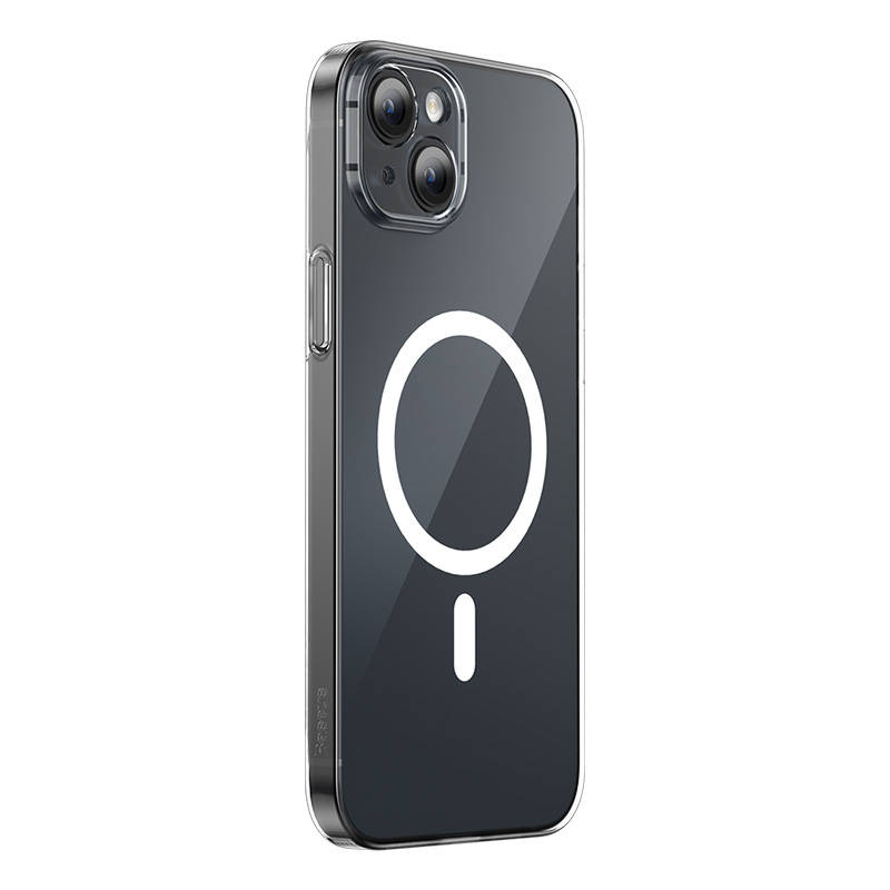 Baseus Μαγνητική Θήκη Magnetic Crystal Clear για iPhone 13 + Προστατευτικό Οθόνης Tempered Glass (Διαφανές)