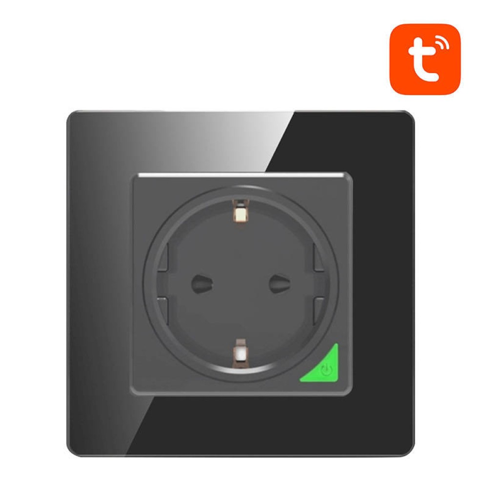 Avatto Έξυπνη Πρίζα WiFi N-WOT10-EU-B TUYA (Μαύρο)