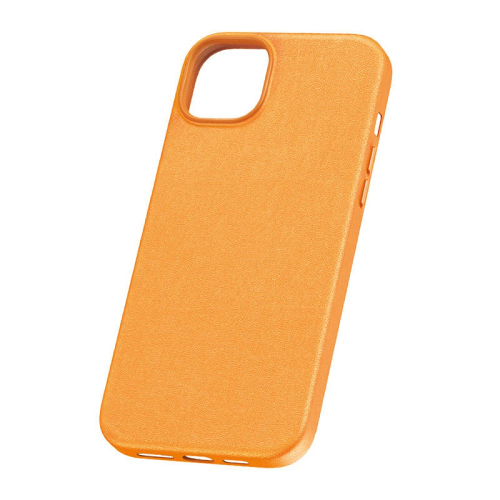Baseus Θήκη Τηλεφώνου Fauxther Series για iPhone 15 Plus (Πορτοκαλί)