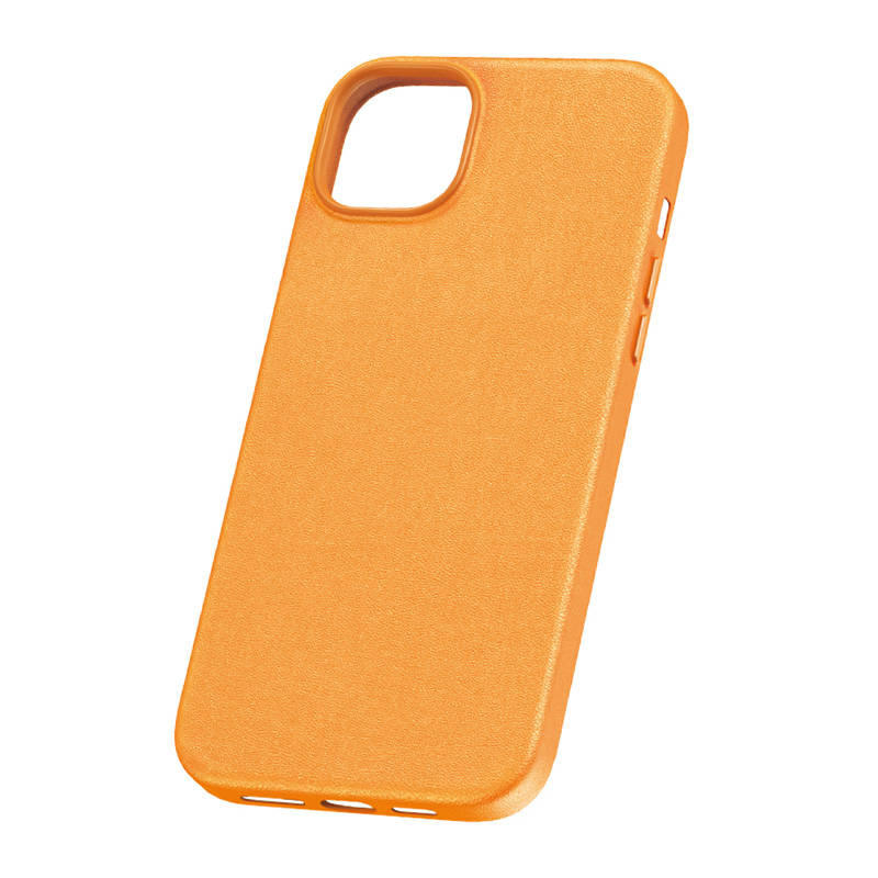 Baseus Θήκη Τηλεφώνου Fauxther Series για iPhone 15 Plus (Πορτοκαλί)