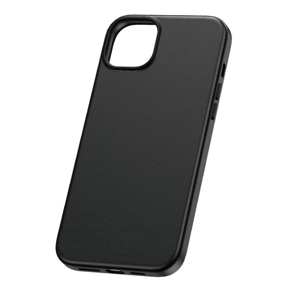 Baseus Θήκη Τηλεφώνου Fauxther Series για iPhone 15 ProMax (Μαύρο)
