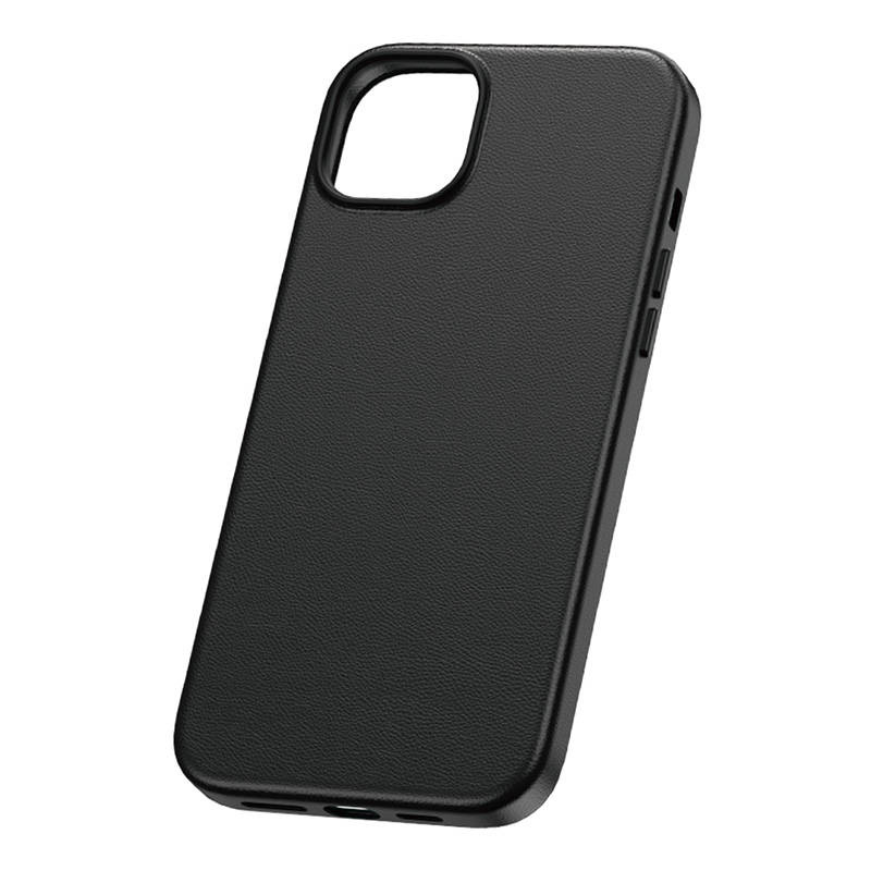 Baseus Θήκη Τηλεφώνου Fauxther Series για iPhone 15 Plus (Μαύρο)