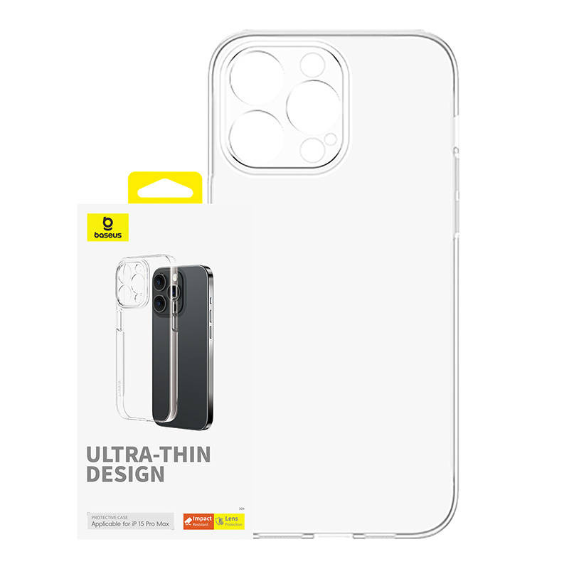 Baseus Θήκη OS-Lucent Series για iPhone 15 ProMax (Διαφανής)