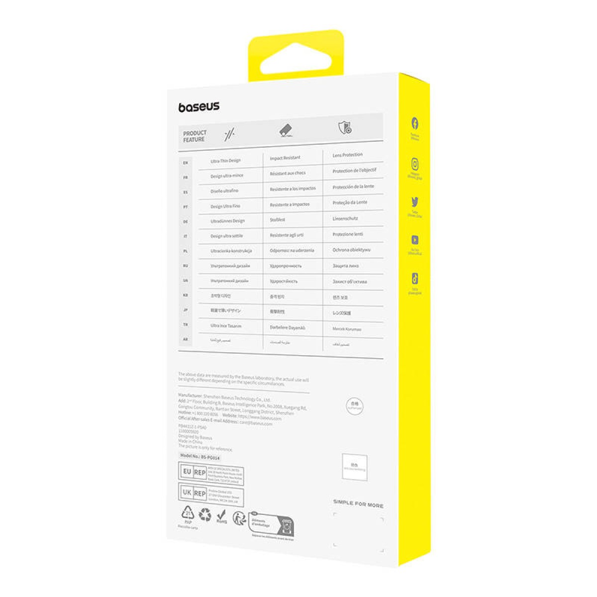 Phone Case for iPhone 15 Plus Baseus OS-Lucent Series (Clear)
