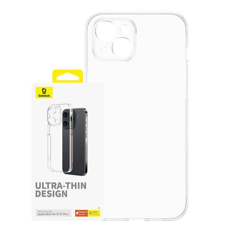 Baseus Θήκη OS-Lucent Series για iPhone 15 Plus (Διαφανής)