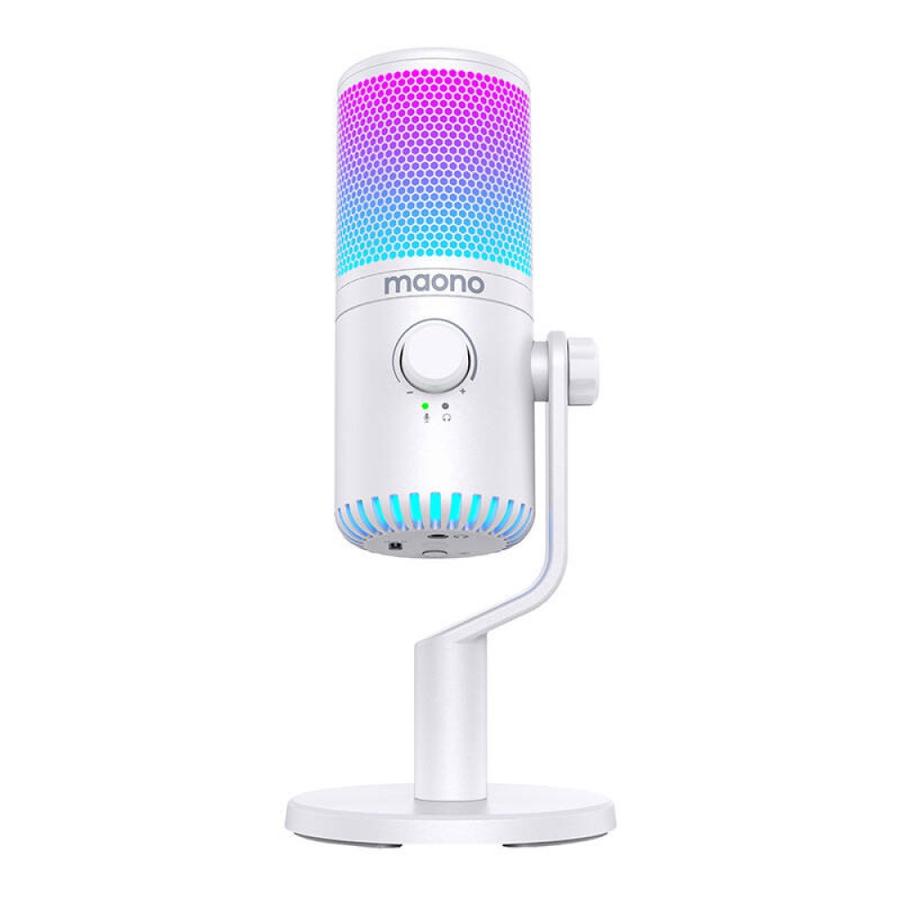 Maono Μικρόφωνο Gaming DM30RGB (Λευκό)
