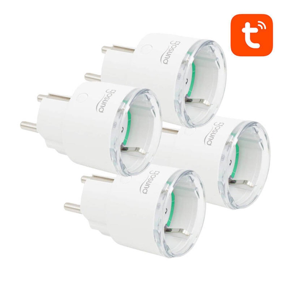 Gosund Έξυπνη Πρίζα WiFi SP111, 3680W 16A, Tuya (4τμχ) (Λευκό)