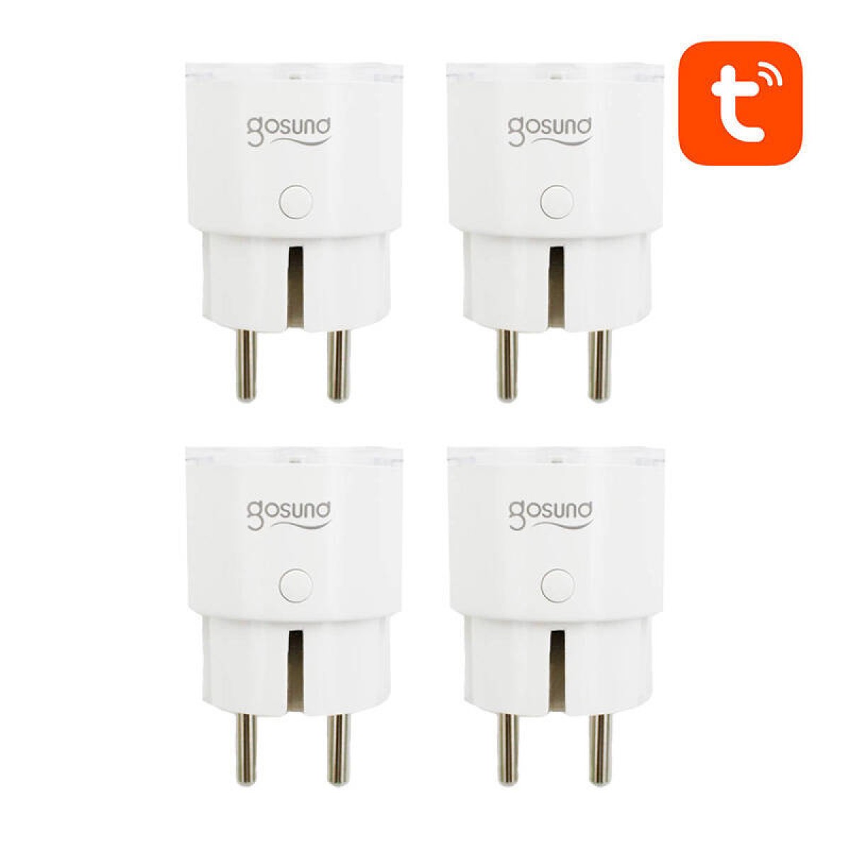 Gosund Έξυπνη Πρίζα WiFi SP111, 3680W 16A, Tuya (4τμχ) (Λευκό)