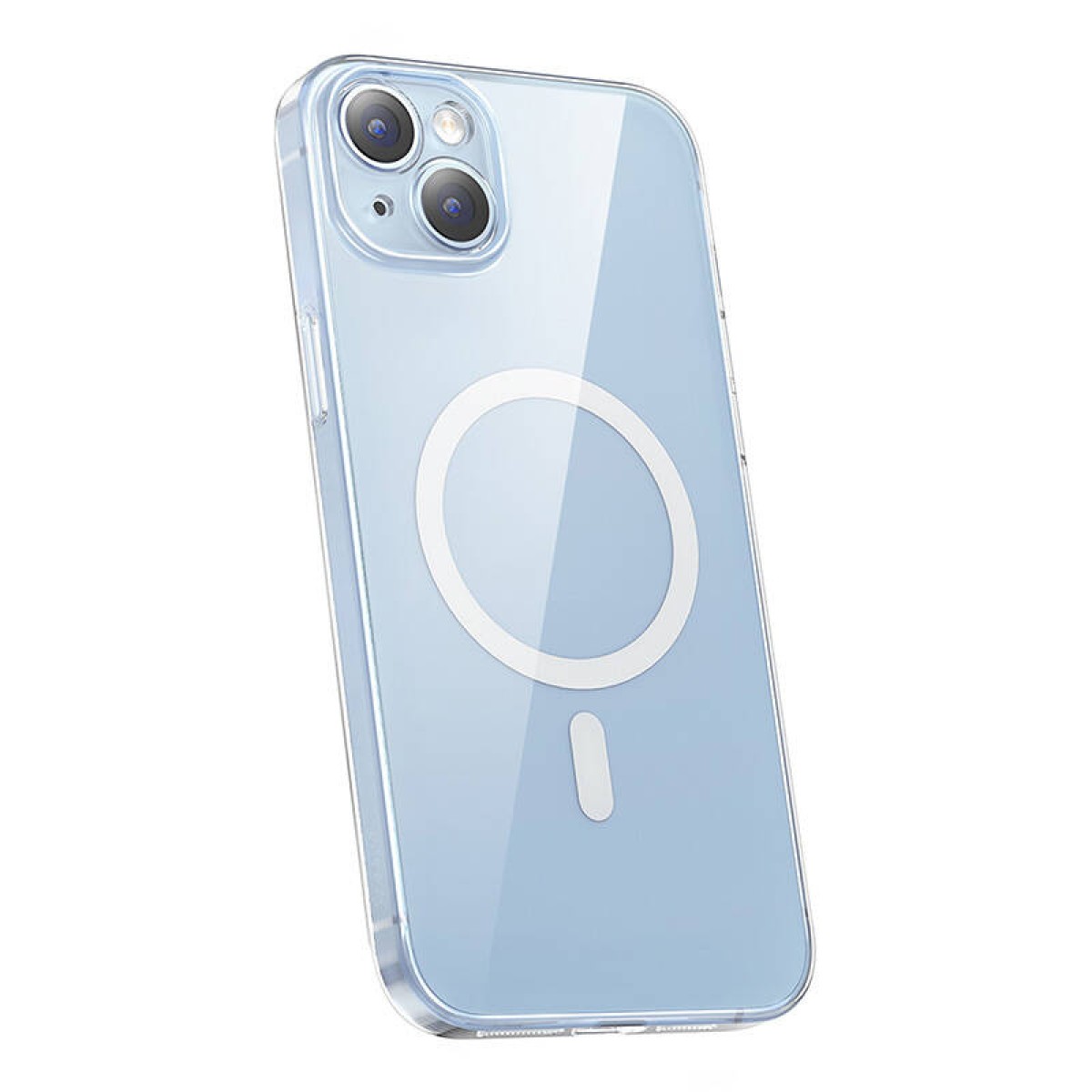 Baseus Μαγνητική Θήκη Crystal Series για iPhone 14 Plus + Προστατευτικό Οθόνης Tempered Glass (Διαφανές)