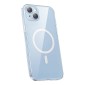 Baseus Μαγνητική Θήκη Crystal Series για iPhone 14 Plus + Προστατευτικό Οθόνης Tempered Glass (Διαφανές)