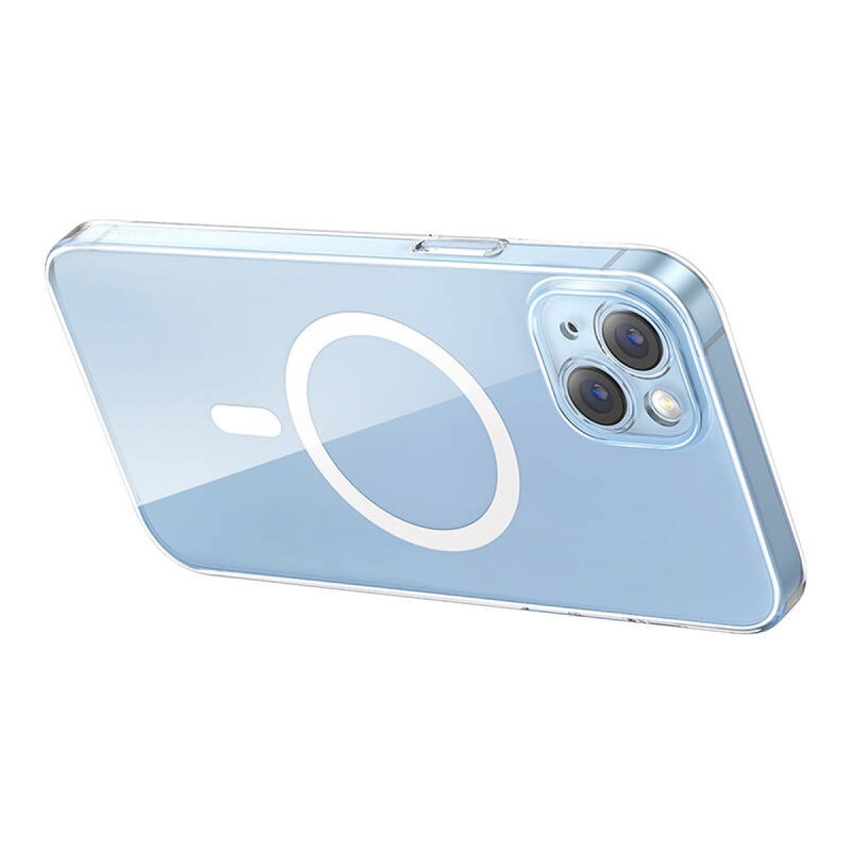 Baseus Μαγνητική Θήκη Crystal Series για iPhone 14 Plus + Προστατευτικό Οθόνης Tempered Glass (Διαφανές)