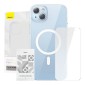 Baseus Μαγνητική Θήκη Crystal Series για iPhone 14 Plus + Προστατευτικό Οθόνης Tempered Glass (Διαφανές)
