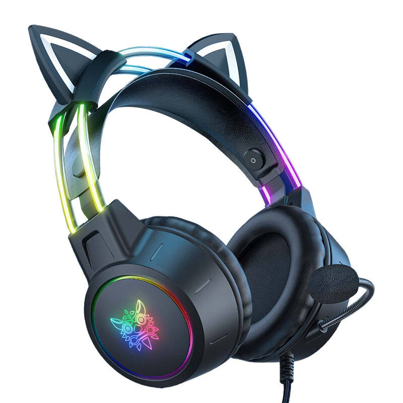 ONIKUMA Ακουστικά Gaming X15 PRO με Αυτιά Γάτας (Μαύρο)