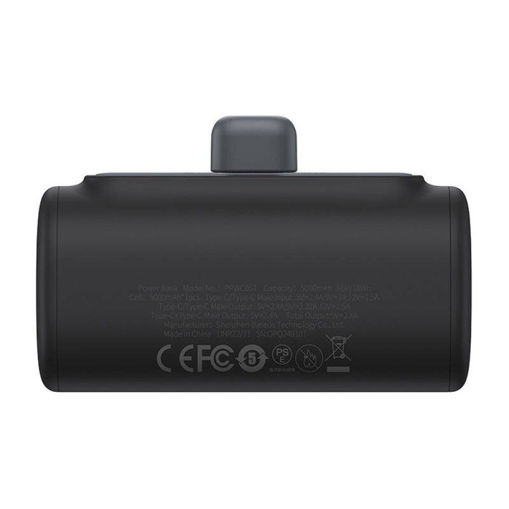 Powerbank Baseus Compact 5000mAh, 20W, USB-C (black)