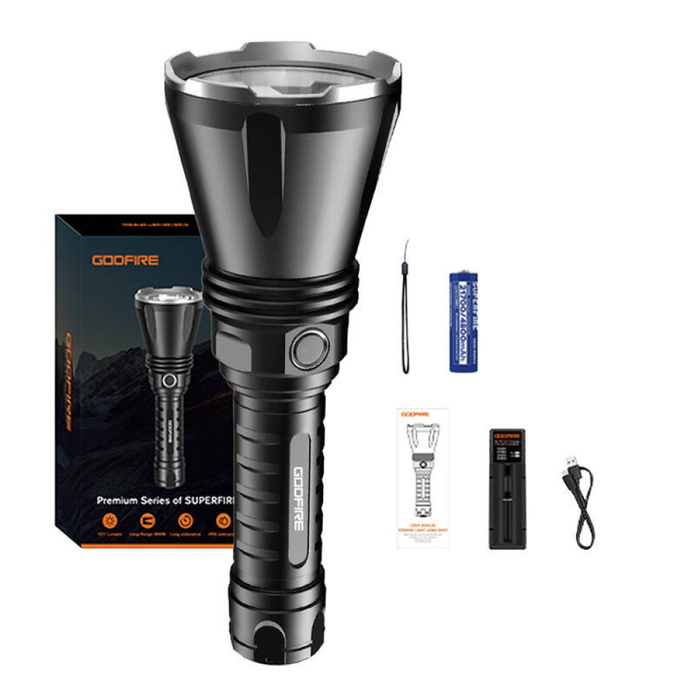 Φακός Superfire Godfire TF01 – 1371 lumen, 1000 μ., 7 ώρες λειτουργίας